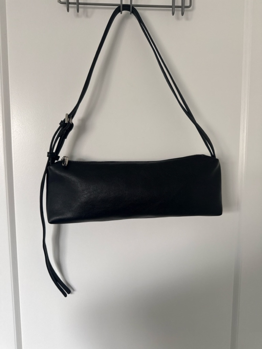 Black Cylinder Minimalist Purse - Like New